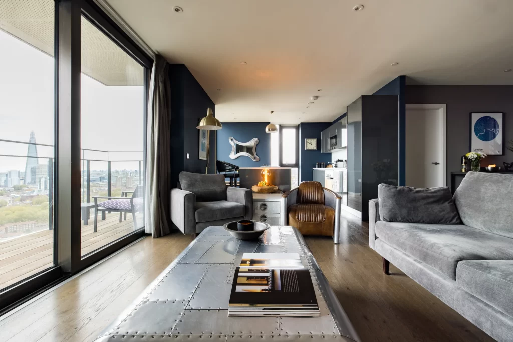 appartamento in affitto con vista panoramica a Londra